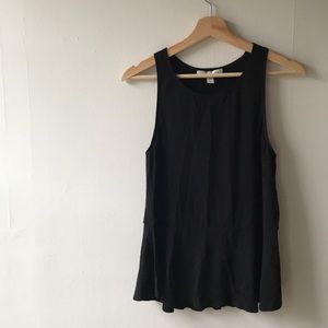 Soft knit peplum tank